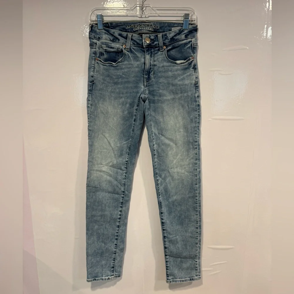 American eagle‎ acid wash skinny jeans